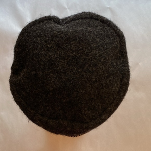 C/WS Winter Cap Hat unisex Wool/Fleece Warm soft cadet style Beenie Grey/Cream - Picture 3 of 7